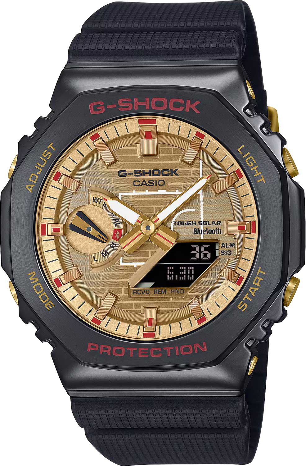 Японские наручные часы Casio G-SHOCK GBM-2100RH-1A с хронографом