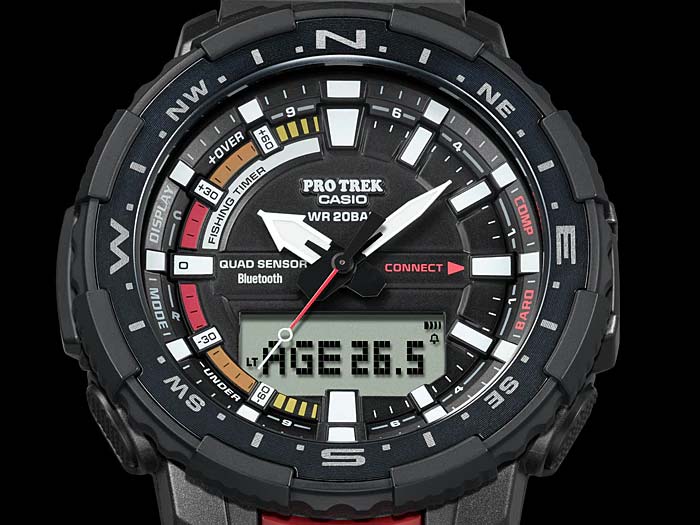 Японские спортивные наручные часы Casio Pro Trek PRT-B70-1ER с хронографом