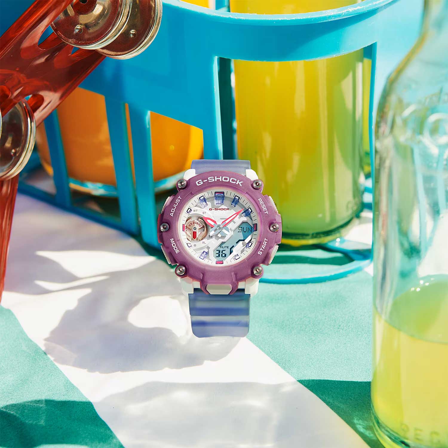 Японские наручные часы Casio G-SHOCK GMA-S2200PE-6A с хронографом