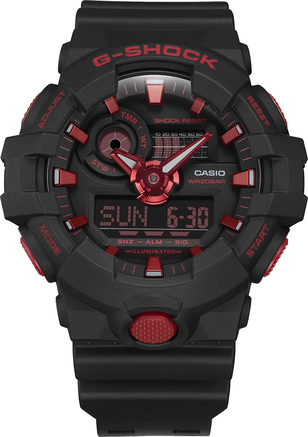 Японские наручные часы Casio G-SHOCK GA-700BNR-1A с хронографом