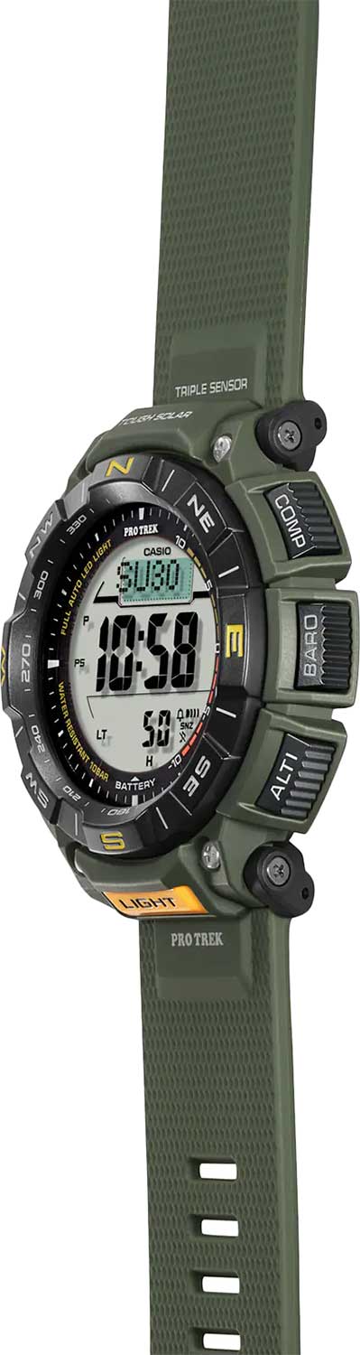Японские наручные часы Casio Pro Trek PRG-340-3E с хронографом