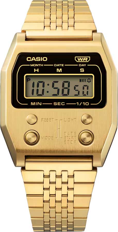 Японские наручные часы Casio Vintage A1100G-5EF с хронографом