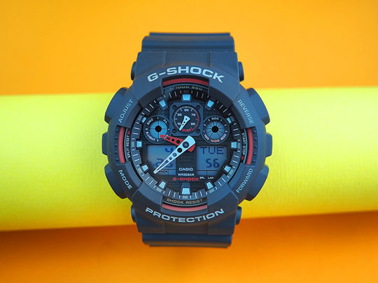 Японские наручные часы Casio G-SHOCK GA-100-1A4 с хронографом