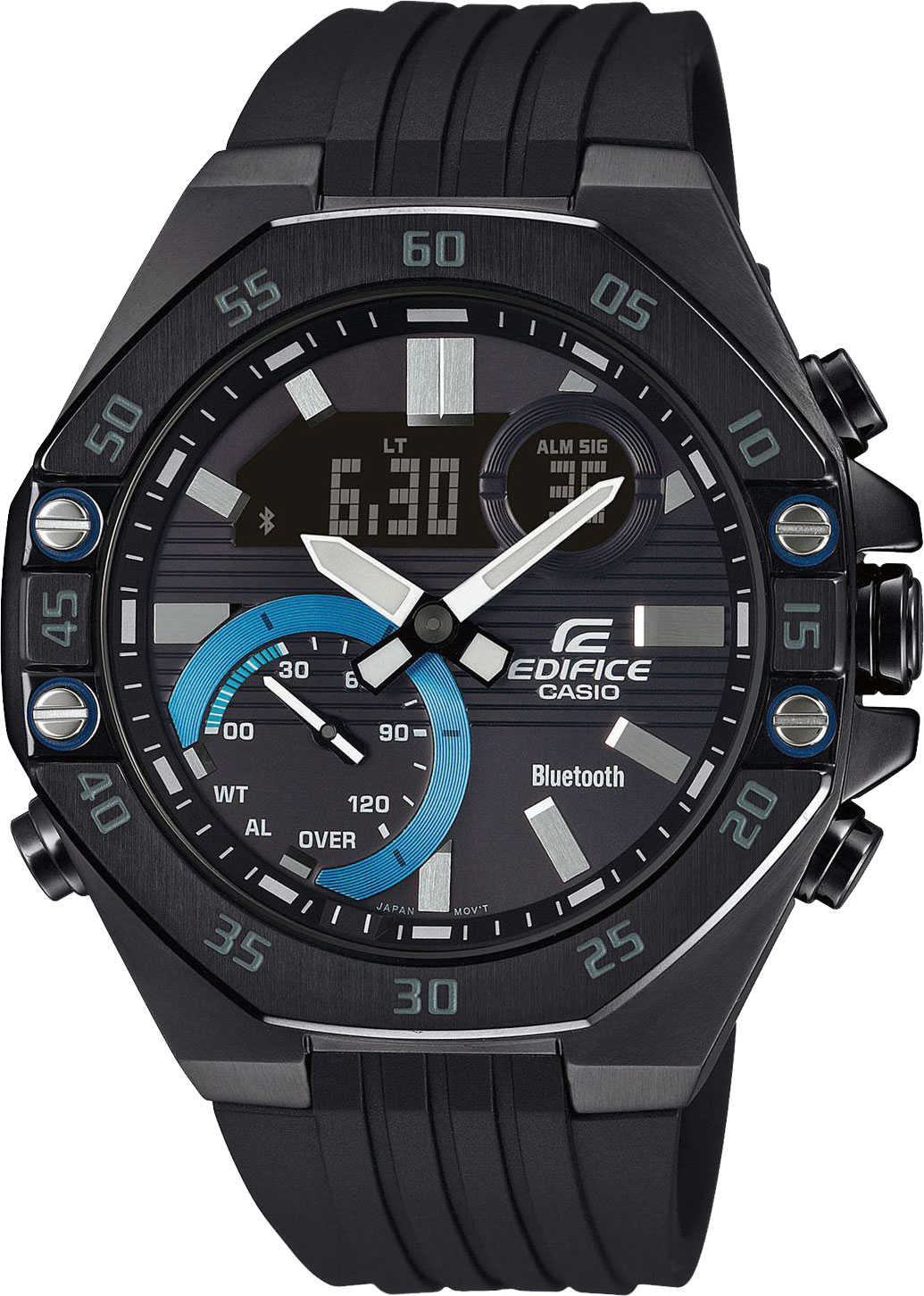 Японские наручные часы Casio Edifice ECB-10PB-1AEF с хронографом