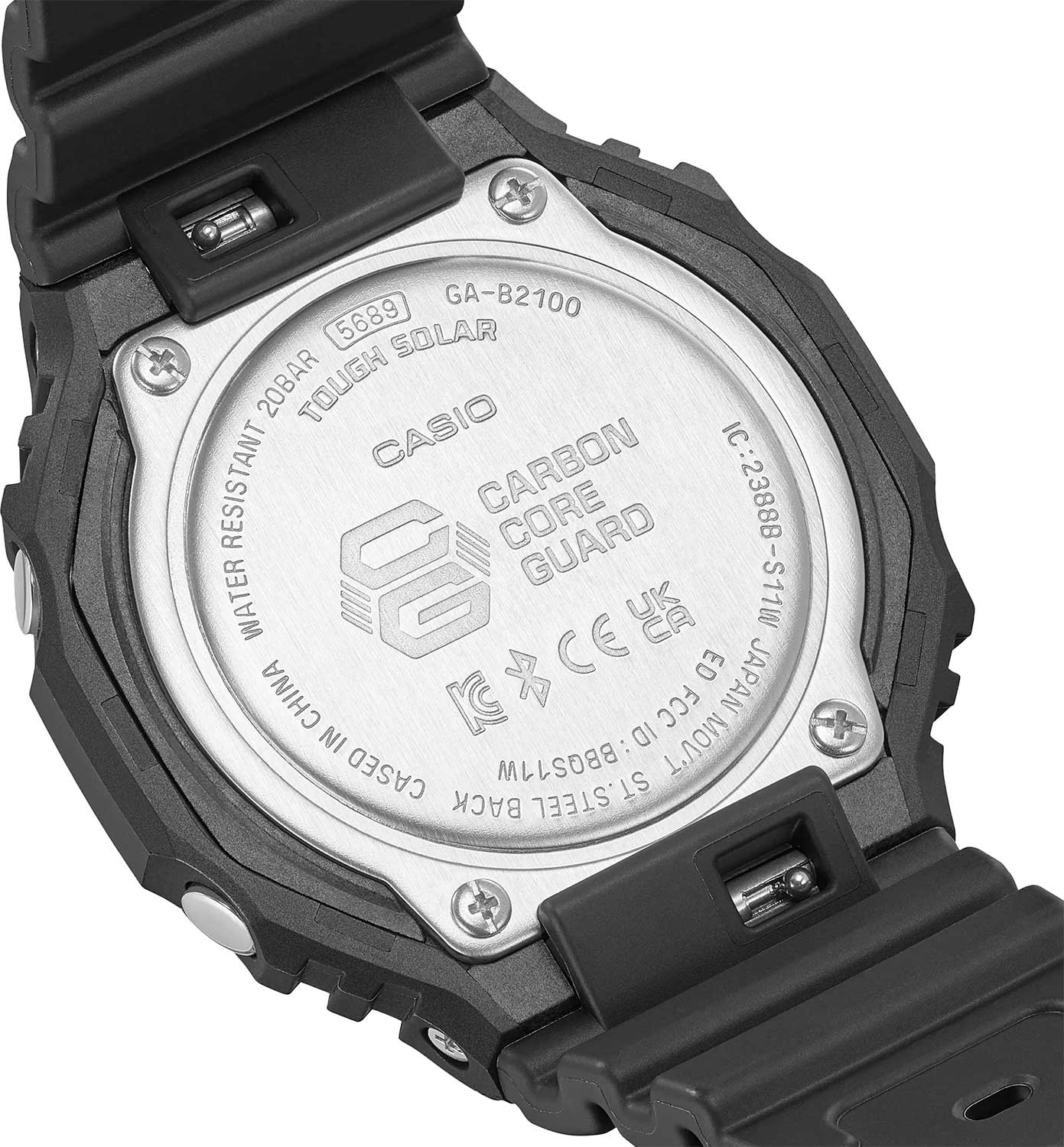 Японские наручные часы Casio G-SHOCK GA-B2100-1AER с хронографом