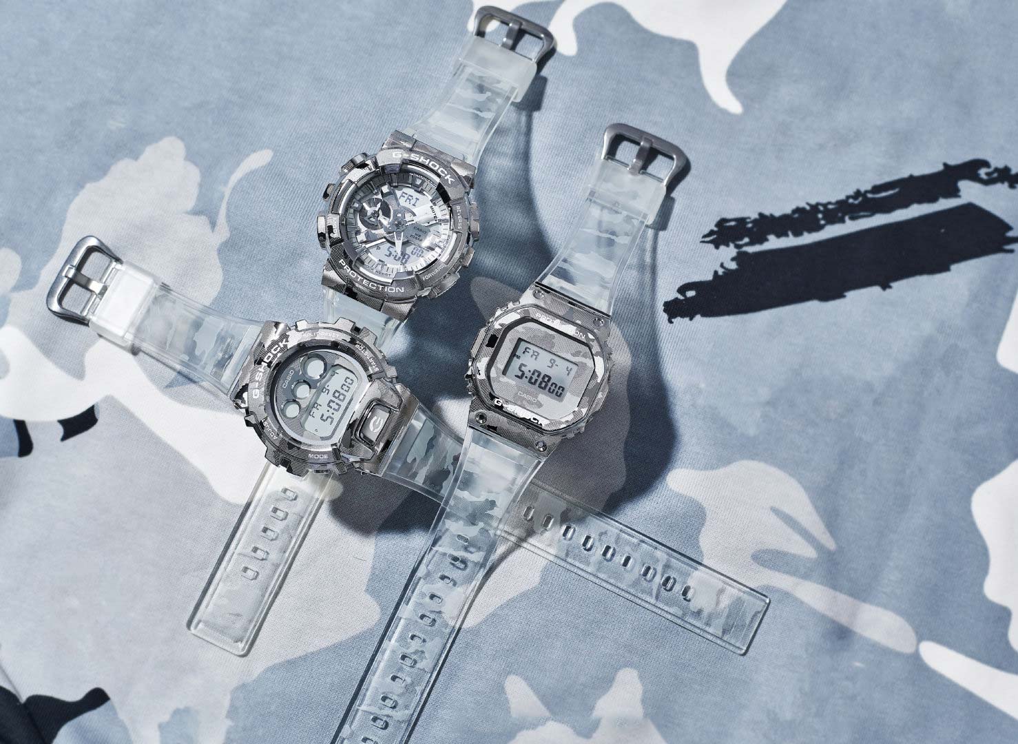 Японские наручные часы Casio G-SHOCK GM-5600SCM-1ER с хронографом