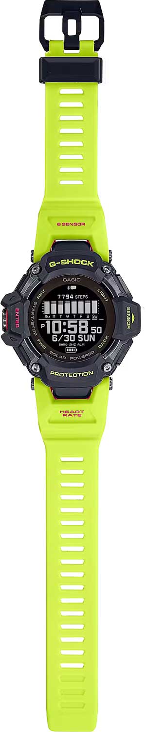 Японские умные часы Casio G-SHOCK GBD-H2000-1A9 с хронографом