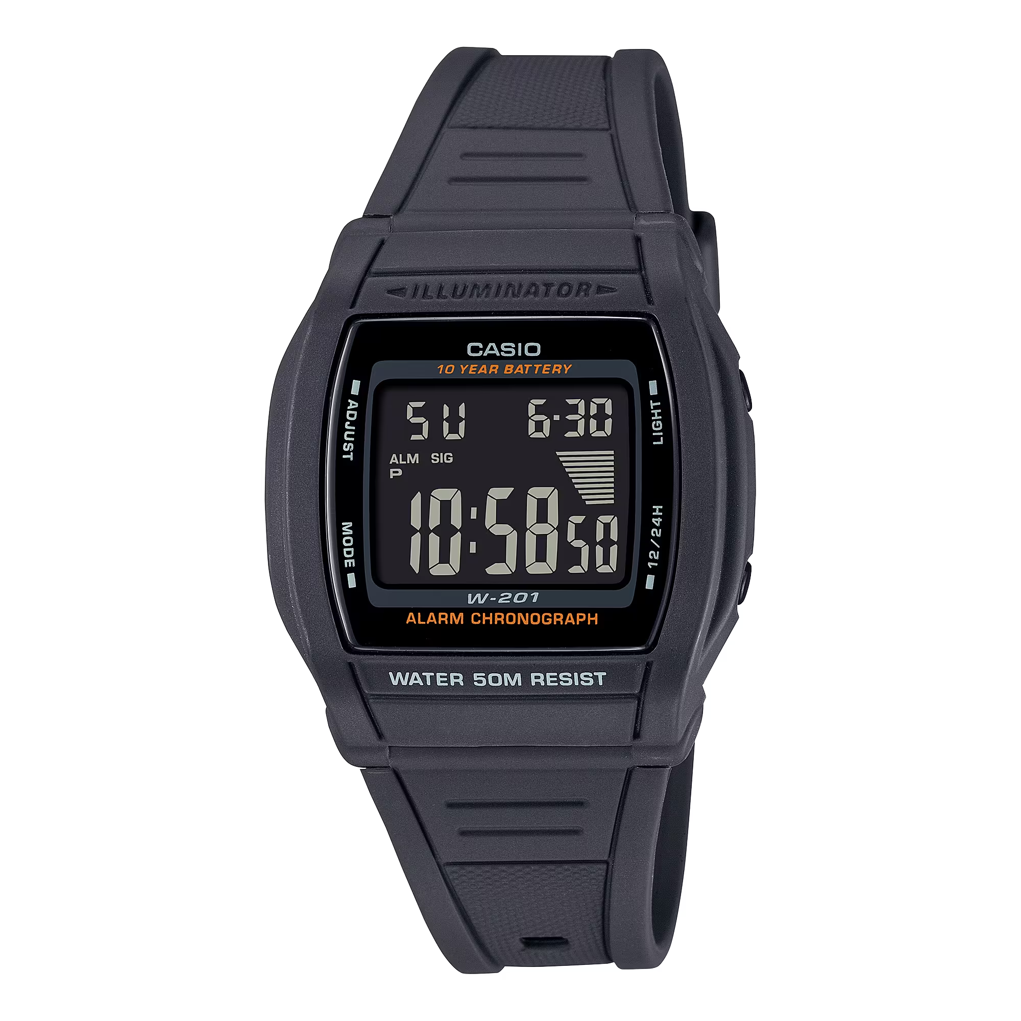 Японские наручные часы CASIO CASIO COLLECTION W-201-1B