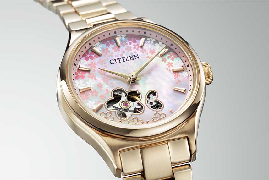 Японские механические наручные часы Citizen PC1019-66Y
