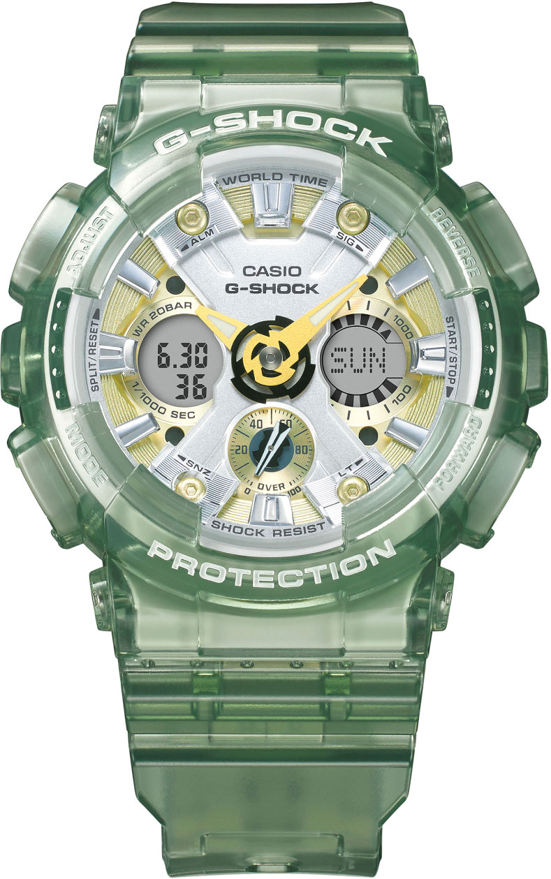 Японские наручные часы Casio G-SHOCK GMA-S120GS-3AER с хронографом