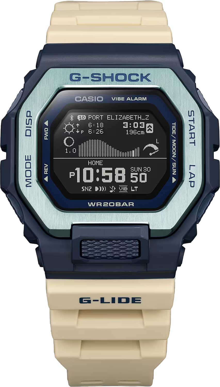 Японские спортивные наручные часы Casio G-SHOCK GBX-100TT-2E с хронографом