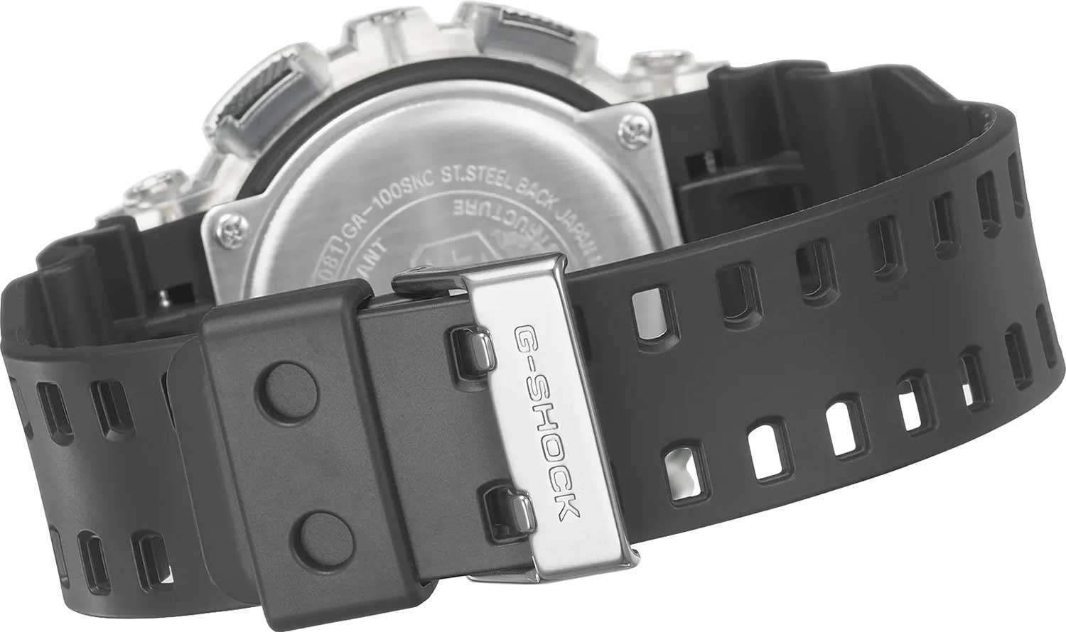 Японские наручные часы Casio G-SHOCK GA-100SKC-1A с хронографом