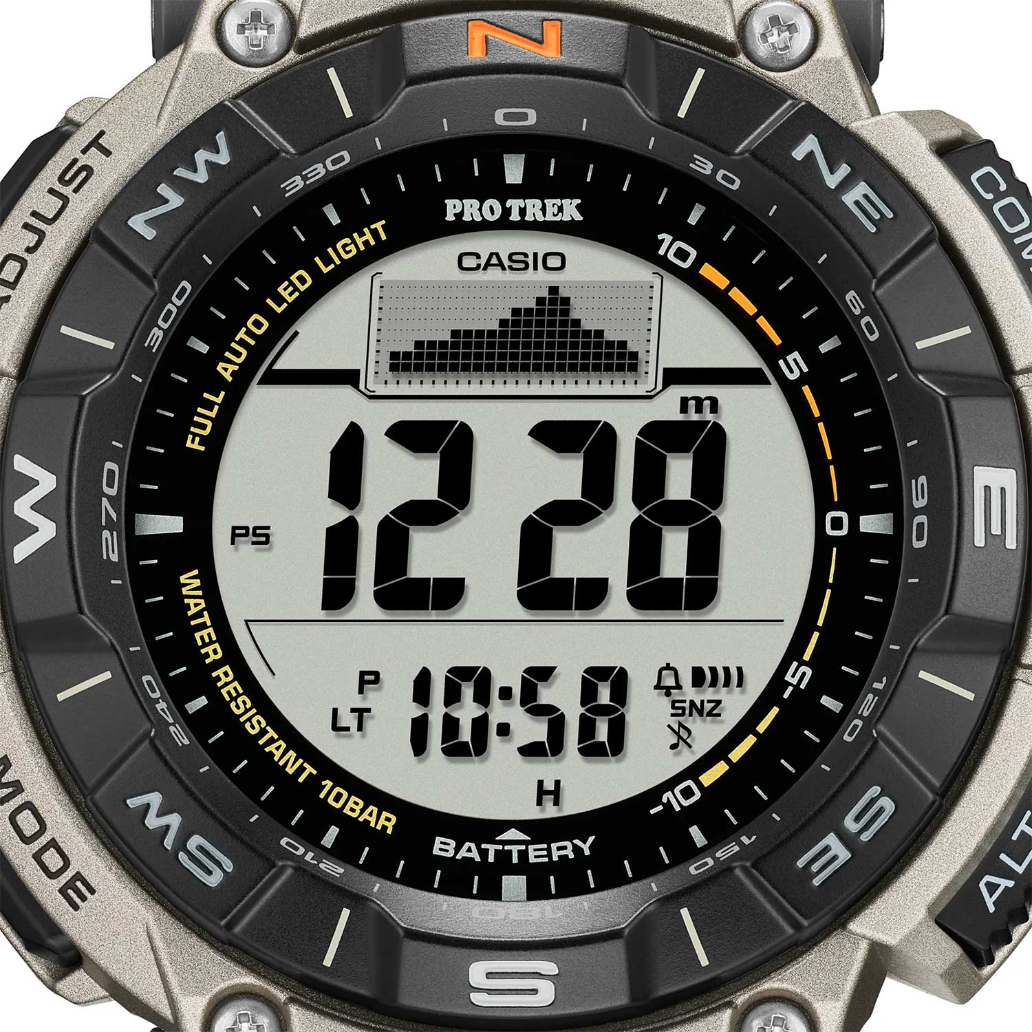 Японские наручные часы Casio Pro Trek PRG-340T-7E с хронографом