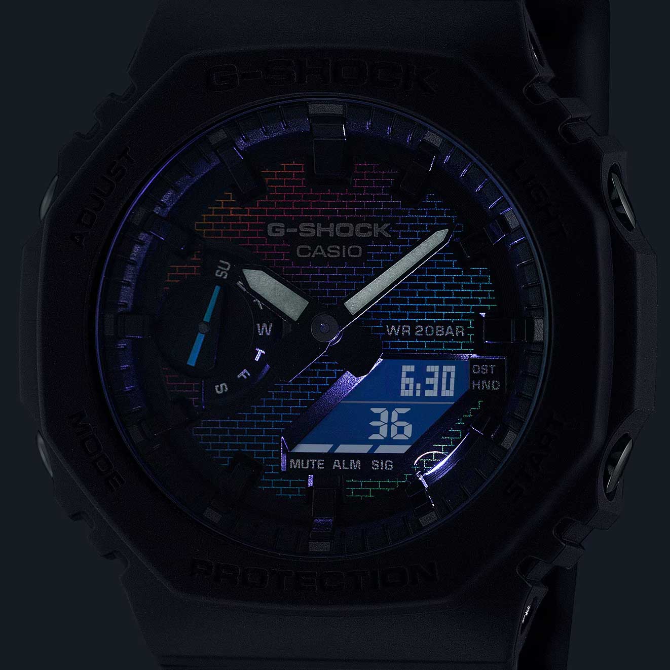 Японские наручные часы Casio G-SHOCK GA-2100RW-1A с хронографом