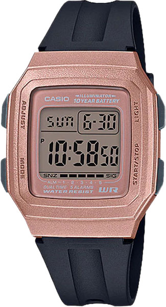 Японские наручные часы Casio Illuminator F-201WAM-5AVEF с хронографом