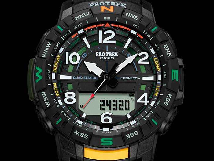 Японские наручные часы Casio Pro Trek PRT-B50-1ER с хронографом