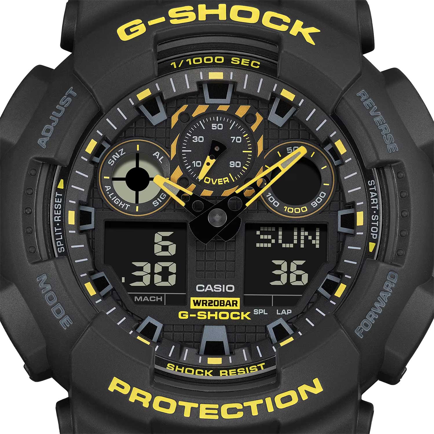 Японские наручные часы Casio G-SHOCK GA-100CY-1A с хронографом