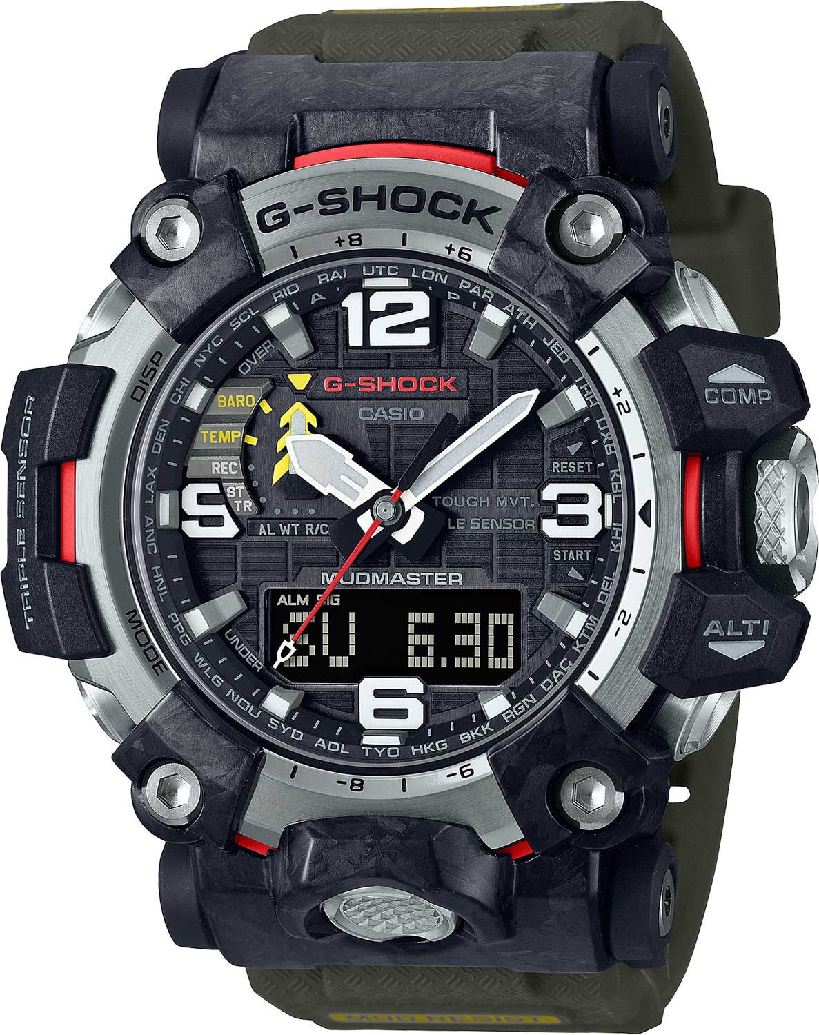 Японские наручные часы Casio G-SHOCK GWG-2000-1A3ER с хронографом