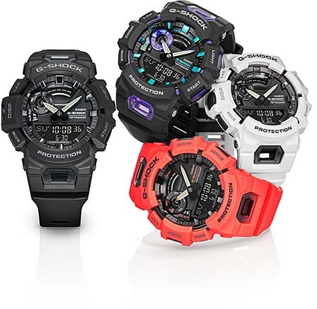 Японские спортивные наручные часы Casio G-SHOCK GBA-900-1AER с хронографом