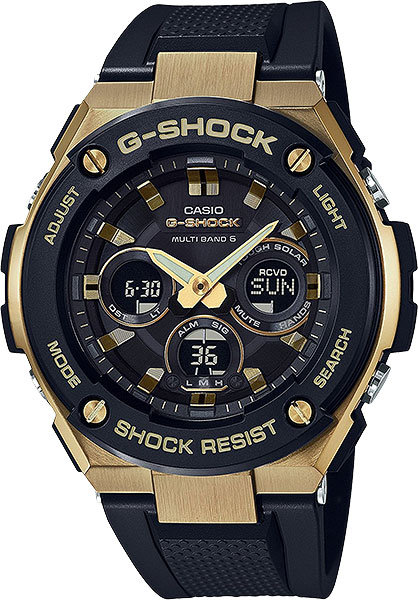 Японские наручные часы Casio G-SHOCK GST-W300G-1A9 с хронографом