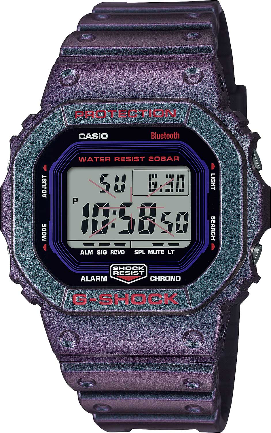 Японские наручные часы Casio G-SHOCK DW-B5600AH-6 с хронографом