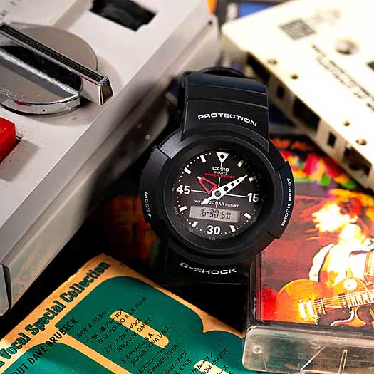 Японские наручные часы Casio G-SHOCK AW-500E-1E с хронографом
