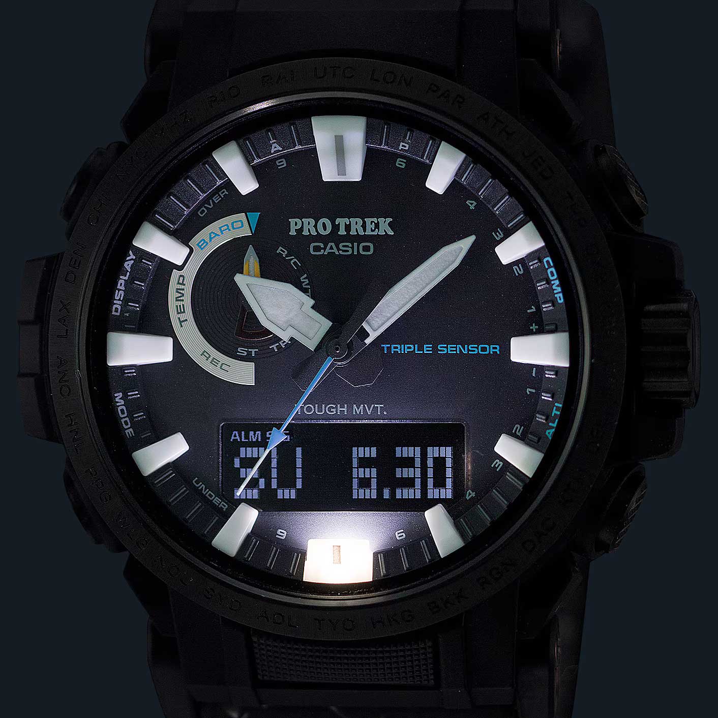 Японские наручные часы Casio Pro Trek PRW-61NJ-1 с хронографом