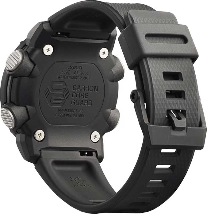 Японские наручные часы Casio G-SHOCK GA-2000S-1AER с хронографом