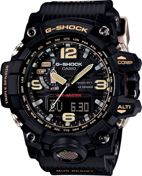 Японские наручные часы Casio G-SHOCK GWG-1000-1A с хронографом