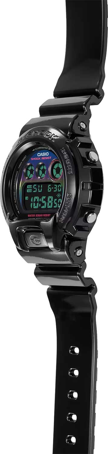 Японские наручные часы Casio G-SHOCK DW-6900RGB-1E с хронографом