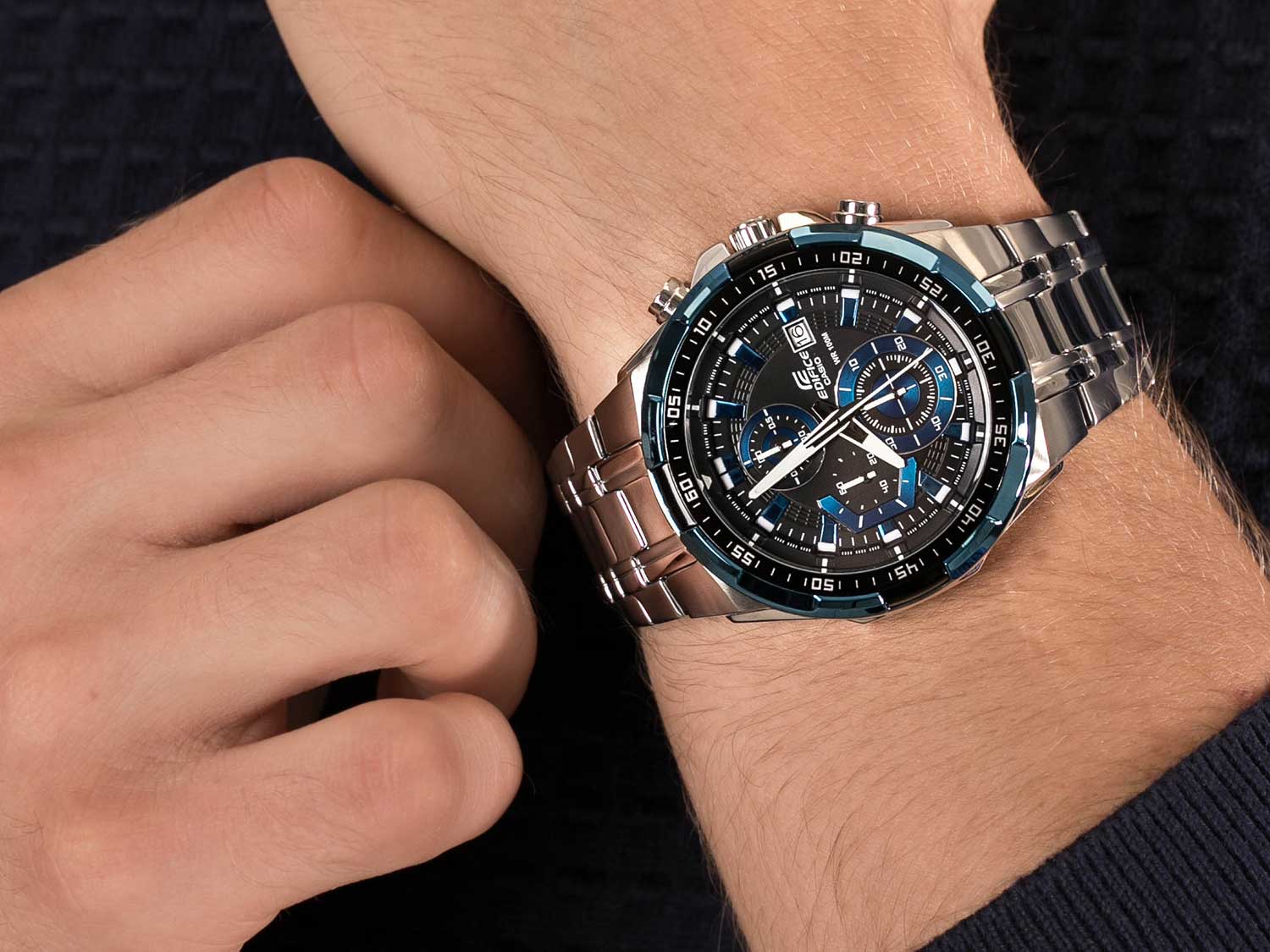 Японские наручные часы Casio Edifice EFR-539D-1A2 с хронографом