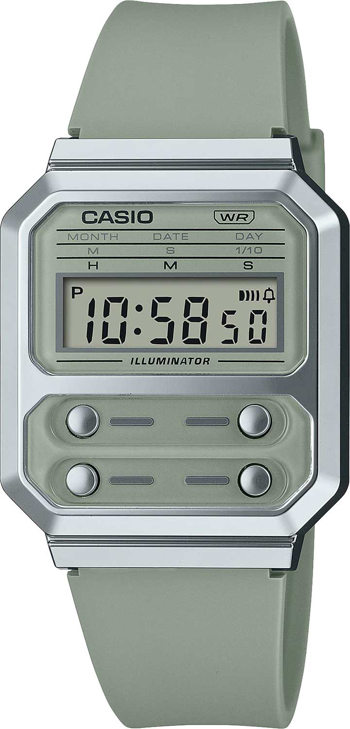 Японские наручные часы Casio Vintage A100WEF-3A с хронографом