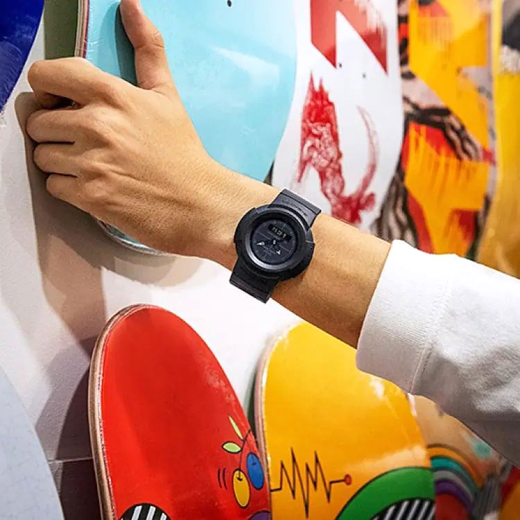 Японские наручные часы Casio G-SHOCK AW-500BB-1E с хронографом