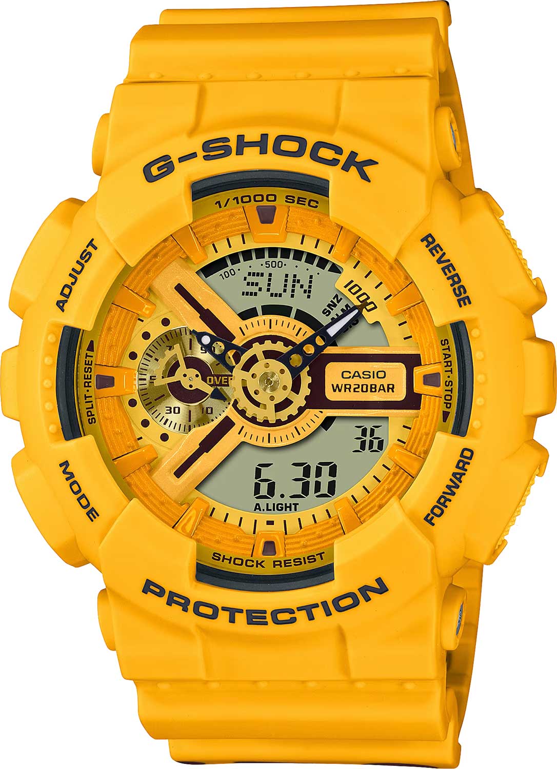 Японские наручные часы Casio G-SHOCK GA-110SLC-9A с хронографом