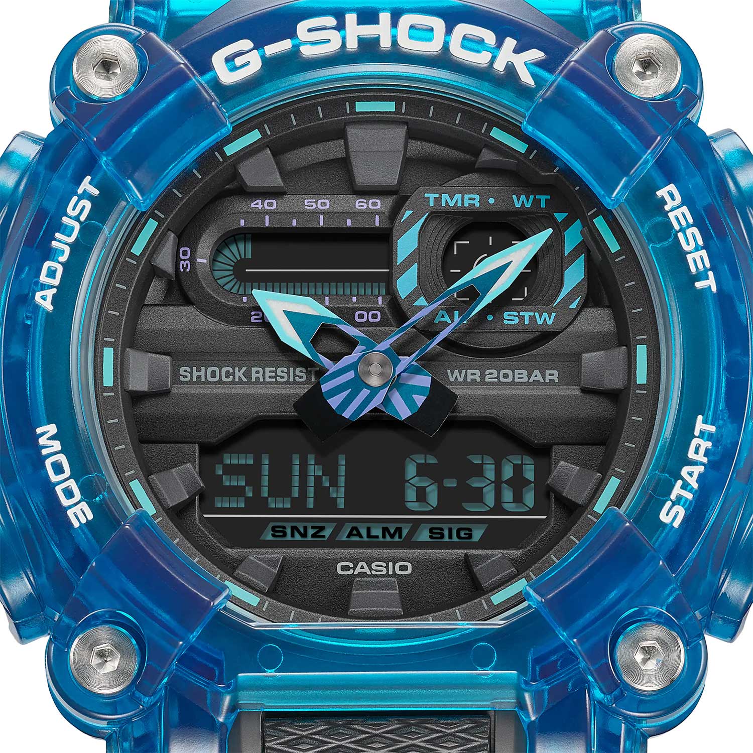 Японские наручные часы Casio G-SHOCK GA-900SKL-2A с хронографом
