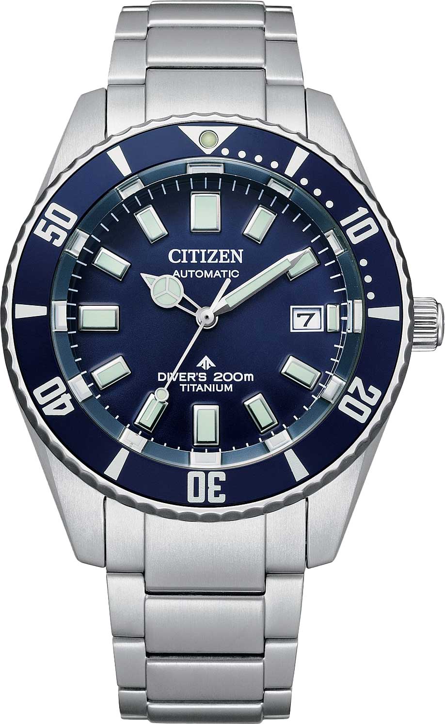 Японские механические титановые наручные часы Citizen NB6021-68L