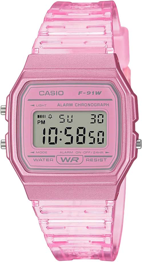 Японские наручные часы Casio Illuminator F-91WS-4EF с хронографом