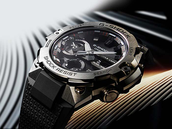 Японские наручные часы Casio G-SHOCK GST-B400-1AER с хронографом