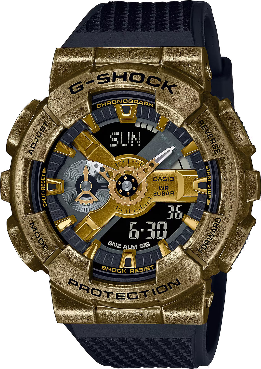 Японские наручные часы Casio G-SHOCK GM-110VG-1A9 с хронографом