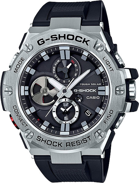 Японские наручные часы Casio G-SHOCK GST-B100-1A с хронографом