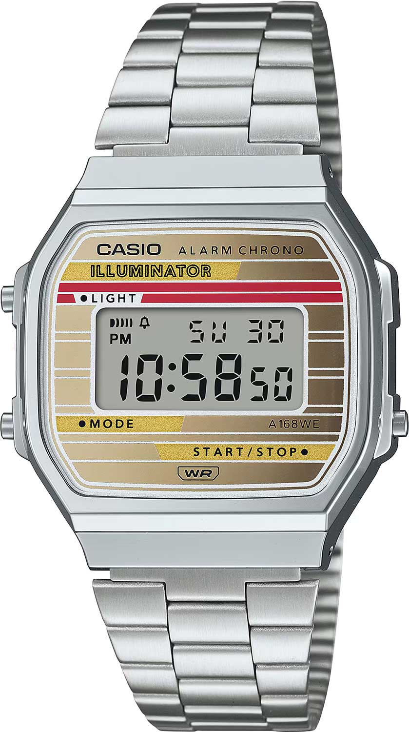 Японские наручные часы Casio Vintage A168WEHA-9A с хронографом