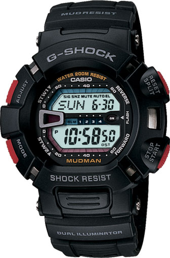 Японские наручные часы Casio G-SHOCK G-9000-1V с хронографом