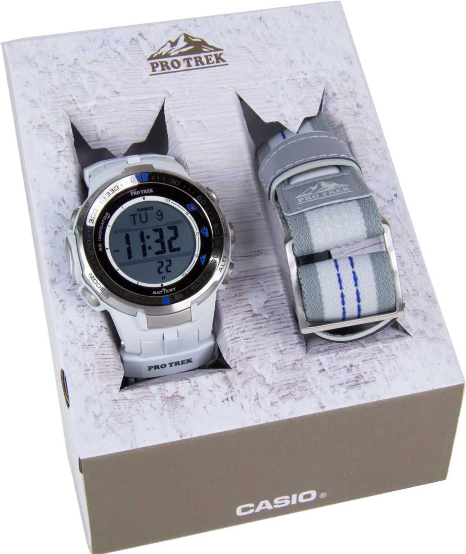 Японские наручные часы Casio Pro Trek PRW-3000G-7 с хронографом