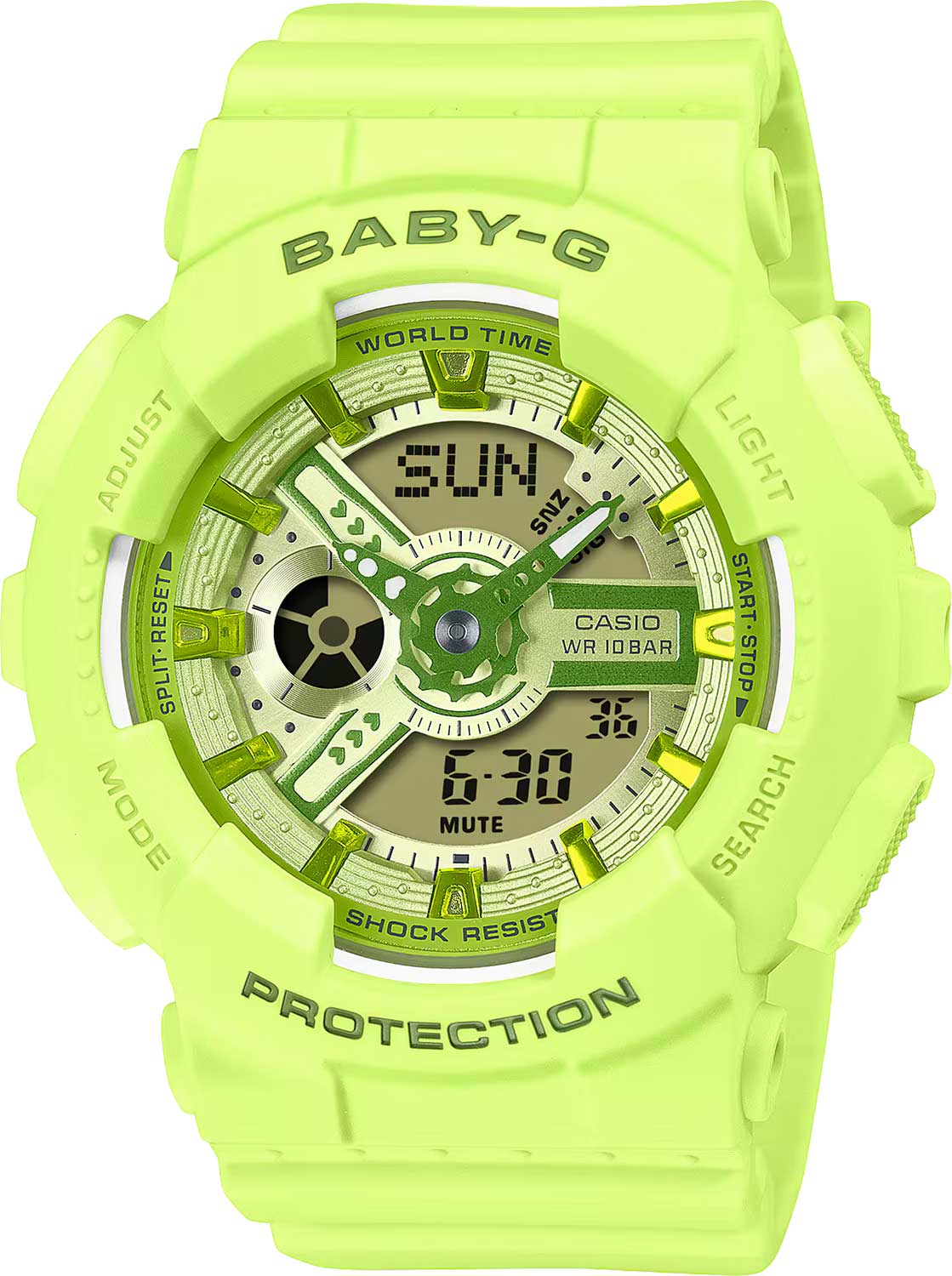 Японские наручные часы Casio Baby-G BA-110YK-3A с хронографом