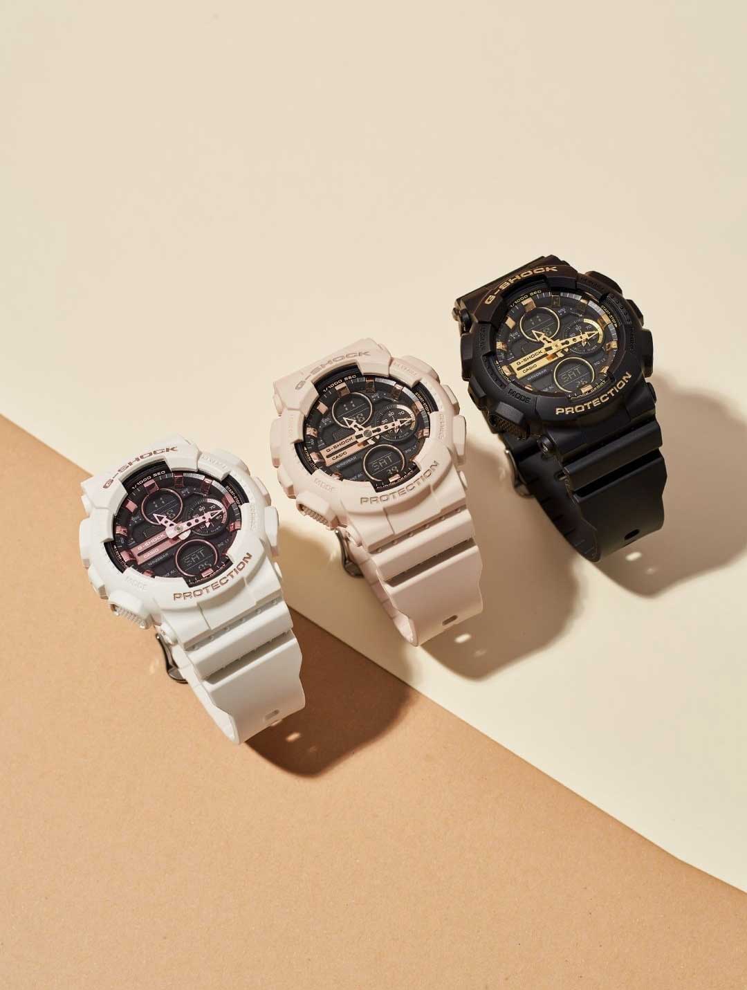 Японские наручные часы Casio G-SHOCK GMA-S140M-1AER с хронографом