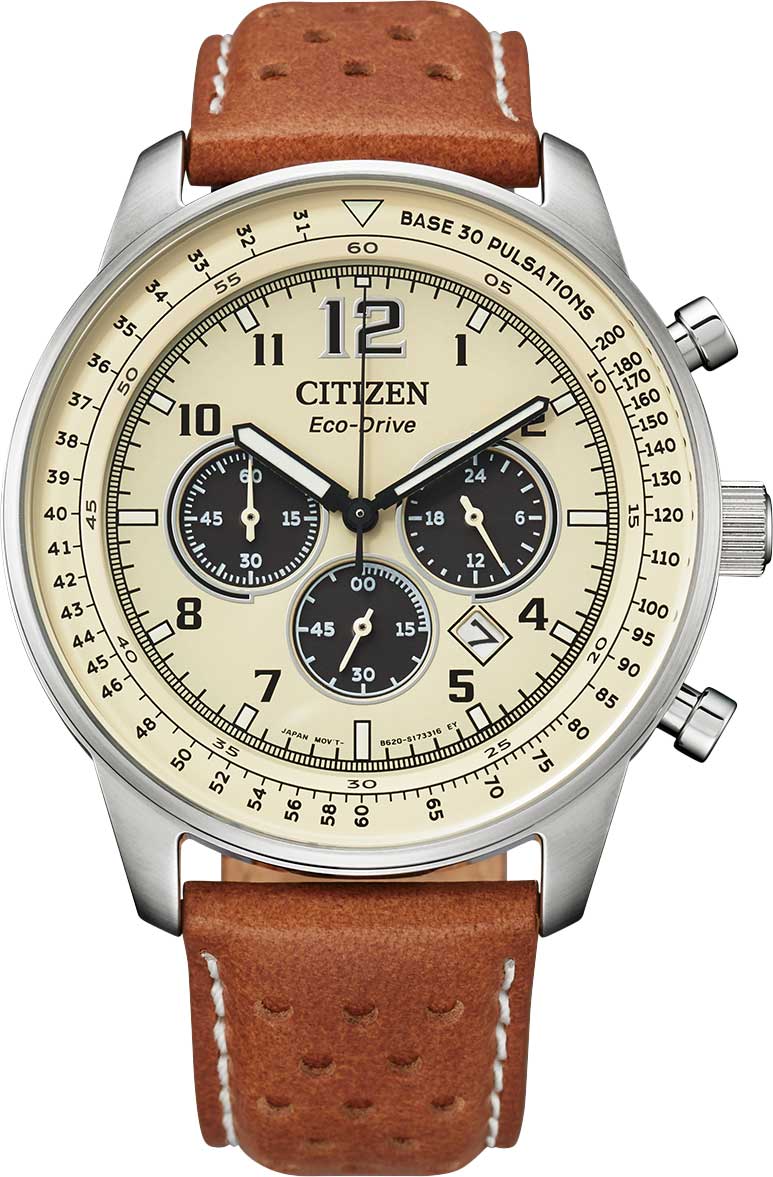 Японские спортивные наручные часы Citizen CA4500-16X с хронографом