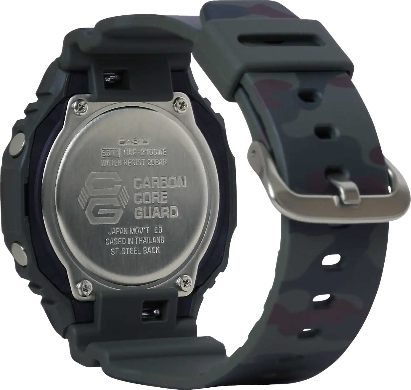 Японские наручные часы Casio G-SHOCK GAE-2100WE-3A с хронографом