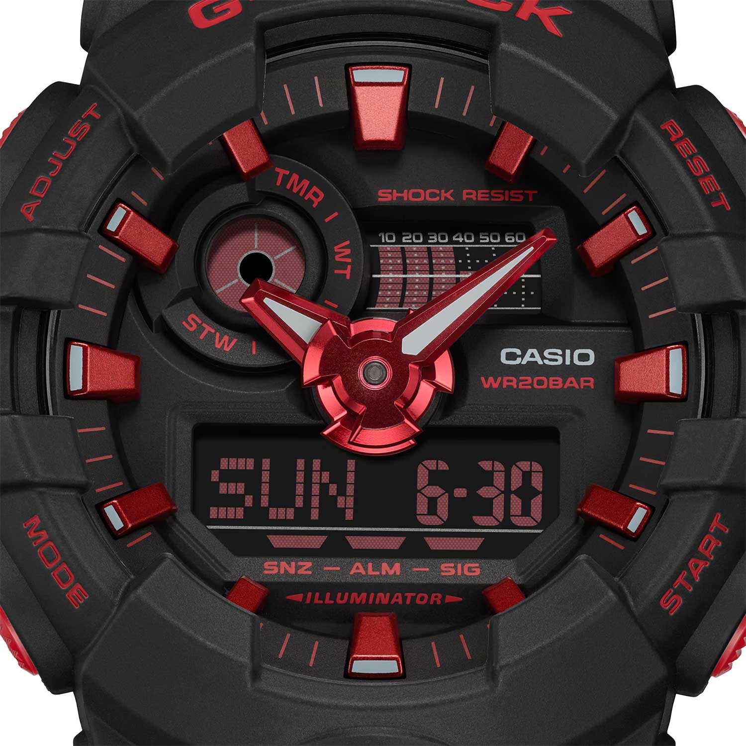 Японские наручные часы Casio G-SHOCK GA-700BNR-1A с хронографом