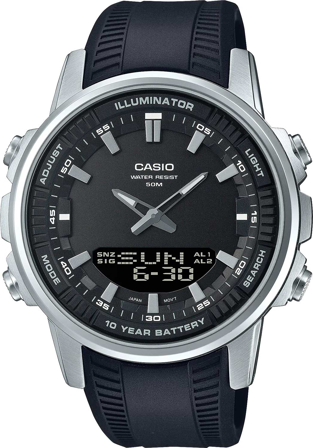 Японские наручные часы Casio Collection AMW-880-1A с хронографом
