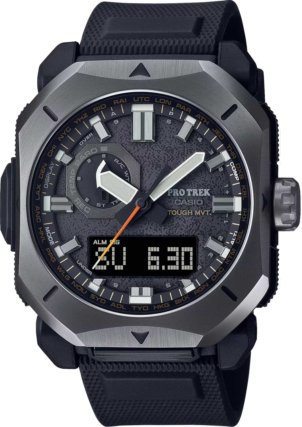 Японские наручные часы Casio Pro Trek PRW-6900Y-1E с хронографом